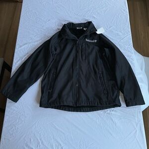 Timberland Jacket Youth XL Black Full Zip Mock Neck Zipper